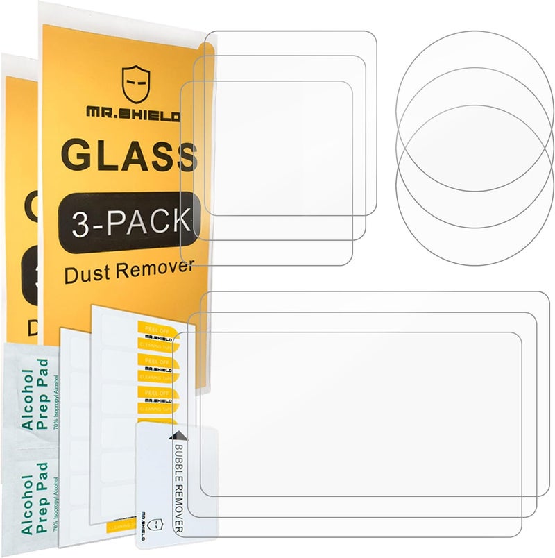 Mr Shield [Back+Lens+Front] 3-Pack [9 Pcs] Screen Protector For DJI OSMO Action 5 Pro [Tempered Glass] [Japan Glass with 9H Hardness] Screen Protector - Image 2
